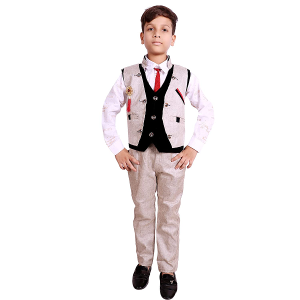 Prabhuratan Ethnic Wear Kids Party Casual Wear Clothing Set  3 P