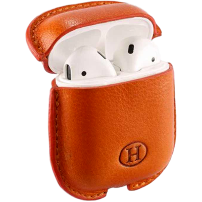 HAANS Leather Airpod Full Case Orange 2500014