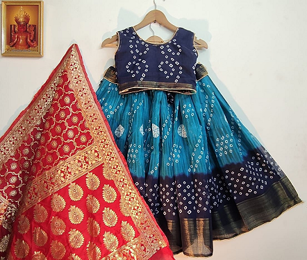 Lehenga Blouse With Dupatta for Kidz