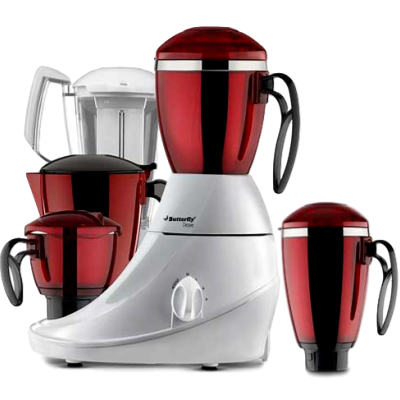 Butterfly Desire 4J 750 W Mixer Grinder (Red, 4 Jars)