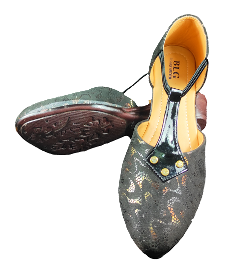 Half Shoe Sandal Ladies Banto Multi Golden