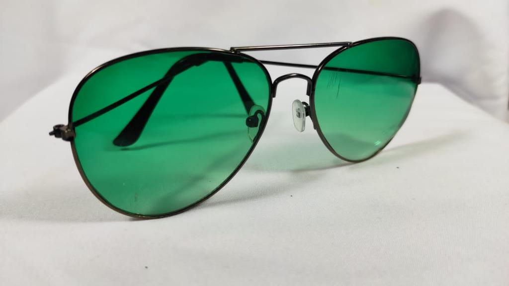 Black & Green Gradient Sunglasses